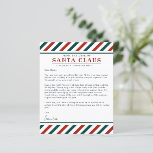 Vom Schreibtisch des Weihnachtsschreibens des Weih (Stehend Vorderseite)