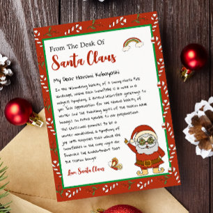 Vom Schreibtisch des Weihnachtsschreibens des Weih Feiertagskarte