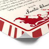 Vom Schreibtisch des Weihnachtsschreibens Poster (Ecke)