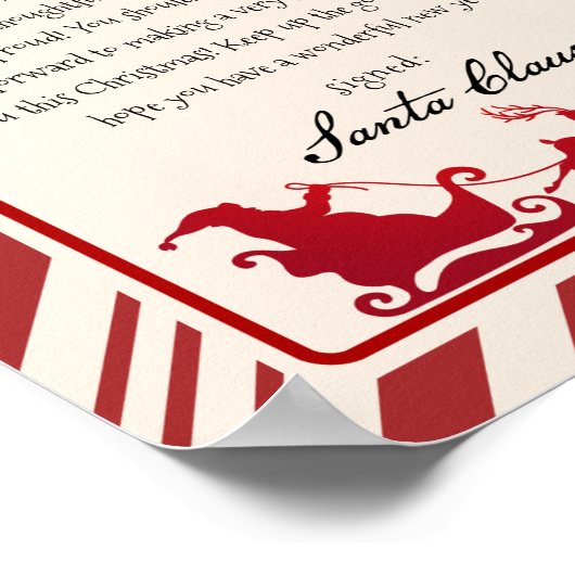 Vom Schreibtisch des Weihnachtsschreibens Poster (Ecke)