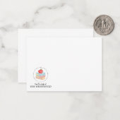 Vom Schreibtisch - Flachbildschirm - Lehrer Mitteilungskarte (Vorderseite/Rückseite Beispiel)