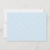 vom Schreibtisch | Ginger Jar Blue Bow Griechische Mitteilungskarte (Rückseite)