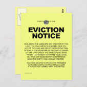 Vom Schreibtisch Gottes Postkarte (Vorne/Hinten)