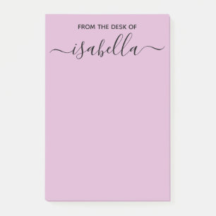 Vom Schreibtisch Ihrer eleganten Namenstypographie Post-it Klebezettel