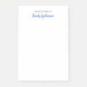 Vom Schreibtisch Ihres Namens Lässige Stelle Anmer Post-it Klebezettel (Vorderseite)