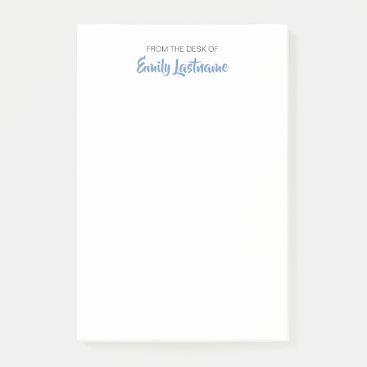 Vom Schreibtisch Ihres Namens Lässige Stelle Anmer Post-it Klebezettel (Vorderseite)