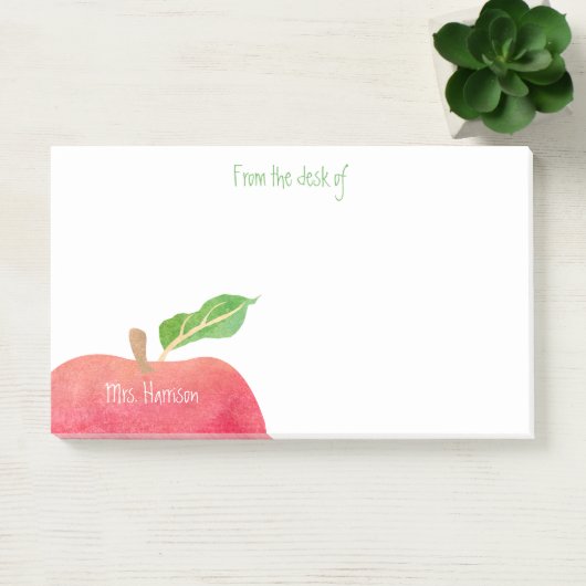 Vom Schreibtisch kundengebundenen roten Post-it Klebezettel (Büro)