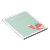 Vom Schreibtisch mit dem Namen Winter Fox Notizblock (angewinkelt)