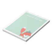 Vom Schreibtisch mit dem Namen Winter Fox Notizblock (Rotiert)