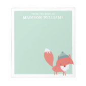 Vom Schreibtisch mit dem Namen Winter Fox Notizblock (Vorderseite)