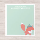 Vom Schreibtisch mit dem Namen Winter Fox Notizblock