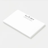 Vom Schreibtisch mit einfachem Personalisierten Sk Post-it Klebezettel (angewinkelt)