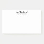 Vom Schreibtisch mit einfachem Personalisierten Sk Post-it Klebezettel (Vorderseite)