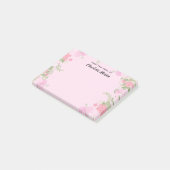 Vom Schreibtisch mit Personalisiertem Namen Post-it Klebezettel (angewinkelt)