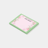 Vom Schreibtisch mit Personalisiertem Namen Post-it Klebezettel (angewinkelt)