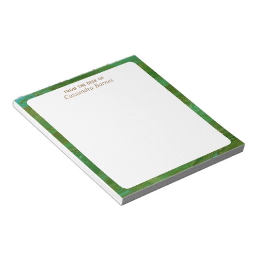 vom Schreibtisch Notizblock (angewinkelt)