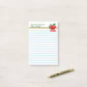 Vom Schreibtisch personalisierten Namens Post-it Klebezettel (Auf Schreibtisch)