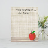 Vom Schreibtisch von...? Apple Stationery (Stehend Vorderseite)