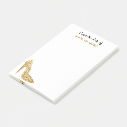 Vom Schreibtisch von GoldPaillette-hoher Post-it Klebezettel (angewinkelt)
