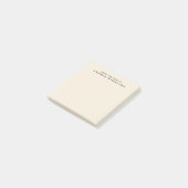 Vom Schreibtisch von Monogram Eggshell einfach & m Post-it Klebezettel (angewinkelt)