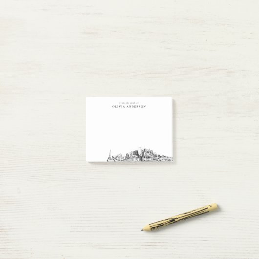 Vom Schreibtisch von Nashville Skyline Personalisi Post-it Klebezettel (Auf Schreibtisch)