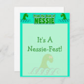 Vom Schreibtisch von Nessie! Mitteilungskarte (Vorne/Hinten)
