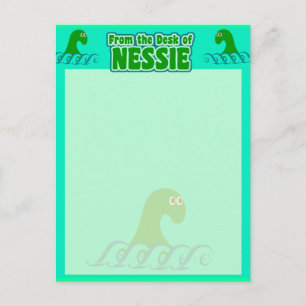 Vom Schreibtisch von Nessie! Postkarte