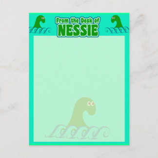 Vom Schreibtisch von Nessie! Postkarte
