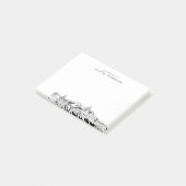 Vom Schreibtisch von Pasadena Skyline Personalisie Post-it Klebezettel (angewinkelt)