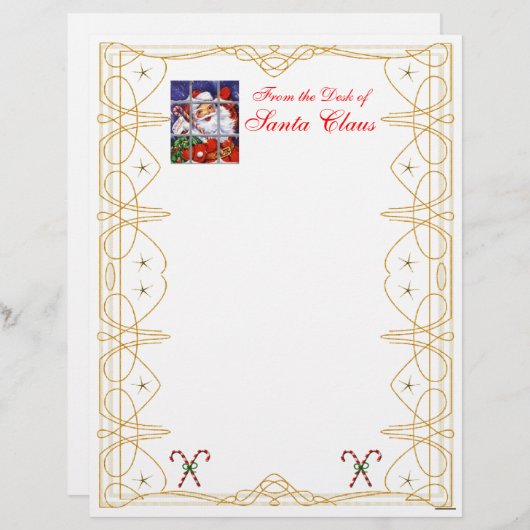 Vom Schreibtisch Weihnachtsbriefe individuell anpa (Vorne/Hinten)