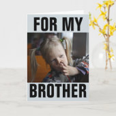 VOM SCHWESTER BIS ZUM BRUDER: FUNNIERENDE NICHTBIL KARTE (Gelbe Blume)