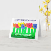 VOM SOHN ZUR MAMA AM GEBURTSTAG KARTE (Gelbe Blume)