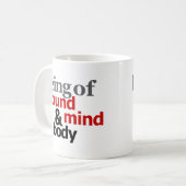 Vom soliden Verstand u. vom Körper sein Kaffeetasse (Vorderseite Links)