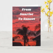 VOM "SONNE BIS ZUM SONNENSATZ" GLÜCKLICHER GEBURTS KARTE (Gelbe Blume)