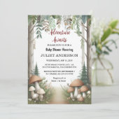 Vom Spaß an der wilden Mutter als Woodland-Kinderd Einladung (Stehend Vorderseite)