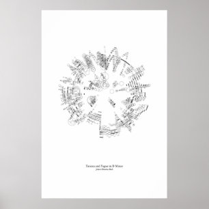 Vom Stabe: Toccata und Fuge (schwarz) Poster