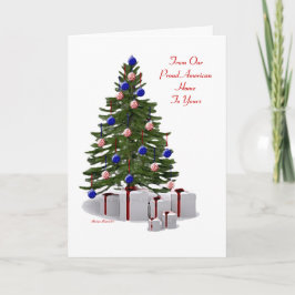 Vom stolzen amerikanischen Zuhause Feiertagskarte