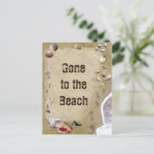 Vom Strand aus Postkarte (Stehend Vorderseite)