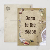 Vom Strand aus Postkarte (Vorne/Hinten)