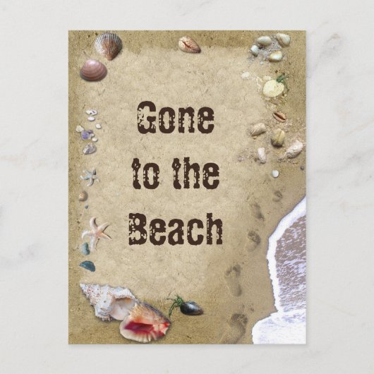 Vom Strand aus Postkarte (Vorderseite)