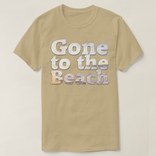 Vom Strand aus T-Shirt (Design vorne)