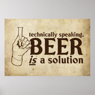 Vom technischen Standpunkt aus ist Bier eine Poster