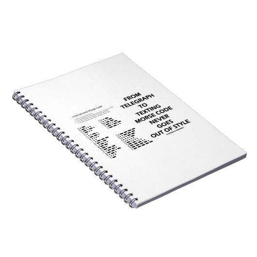 Vom Telegraph zum Sims von Morse Code nie Style Notizblock (Rechte Seite)