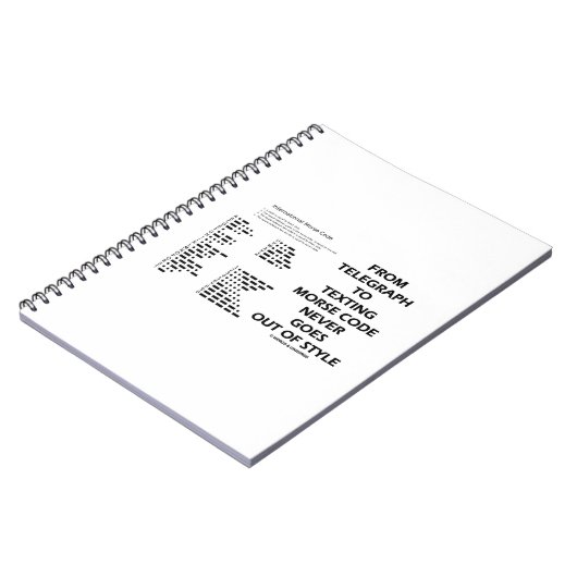 Vom Telegraph zum Sims von Morse Code nie Style Notizblock (Linke Seite)