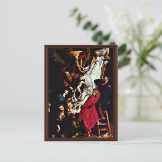 Vom Triptychener Zentralpanel aus: Überqueren Postkarte (Stehend Vorderseite)