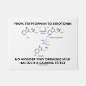 Vom Tryptophan zu Serotonin-Milch-beruhigendem Fußmatte (Vorderseite)