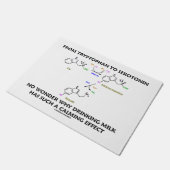 Vom Tryptophan zu Serotonin-Milch-beruhigendem Fußmatte (Schrägansicht)
