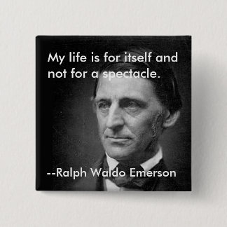 Vom Versuch Selbstvertrauen Ralph Waldo Emerson Button