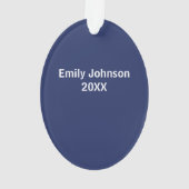 VOM Weihnachtsbaum Realtor anpassbarer Name Ornament (Rückseite)