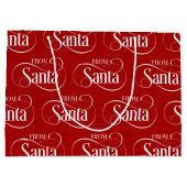 Vom Weihnachtsfeiertag des Weihnachtsmannes Große Geschenktüte (Rückseite)